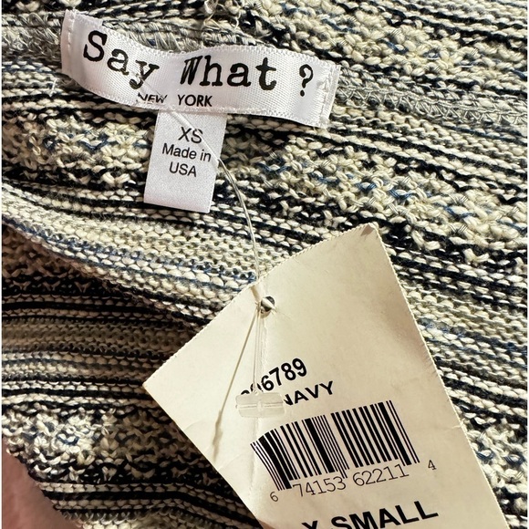 Say What? Open Front Tunic Sweater XS - Picture 6 of 6